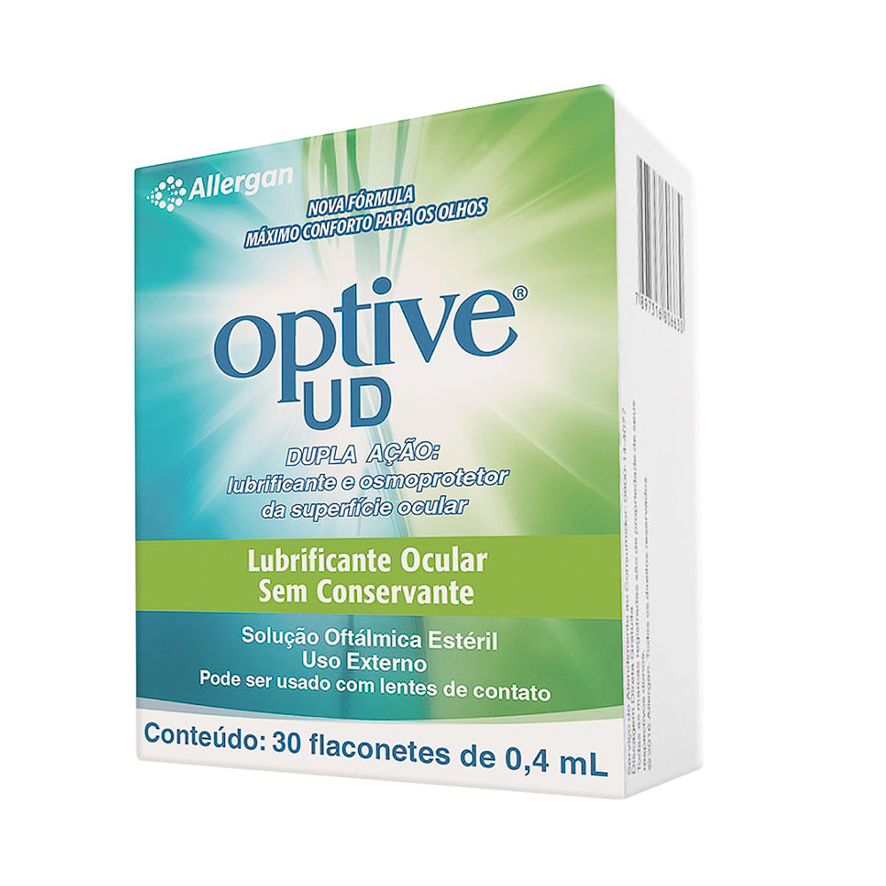 Optive UD Colírio com 30 Flaconetes de 0,4ml Cada