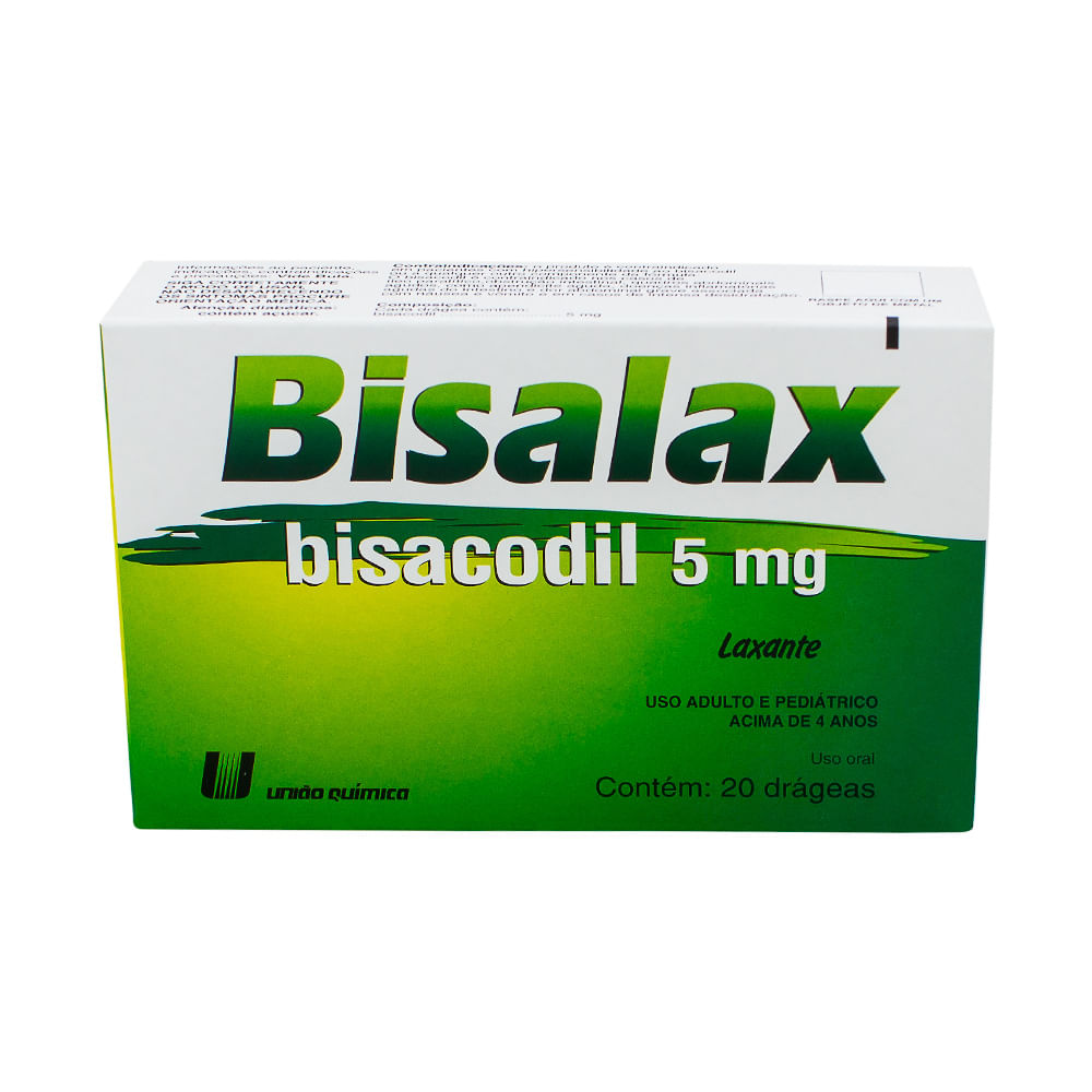 Bisalax 5mg com 20 Drágeas