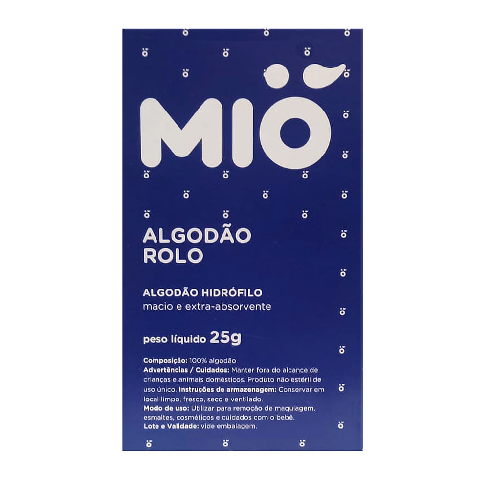 Algodão Mió Rolo Hidrófilo 25g