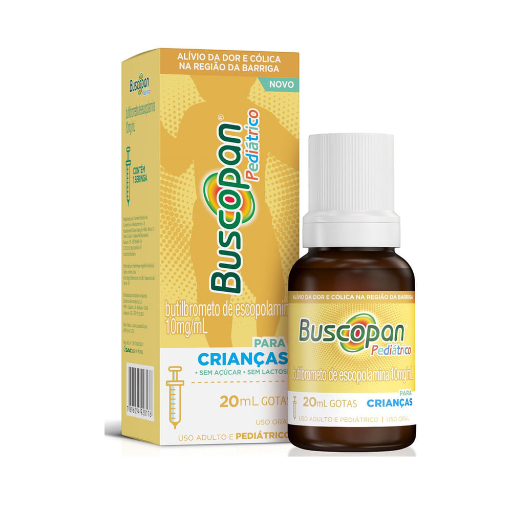 Buscopan 10mg/ml Pediátrico Solução Oral Gotas com 20ml