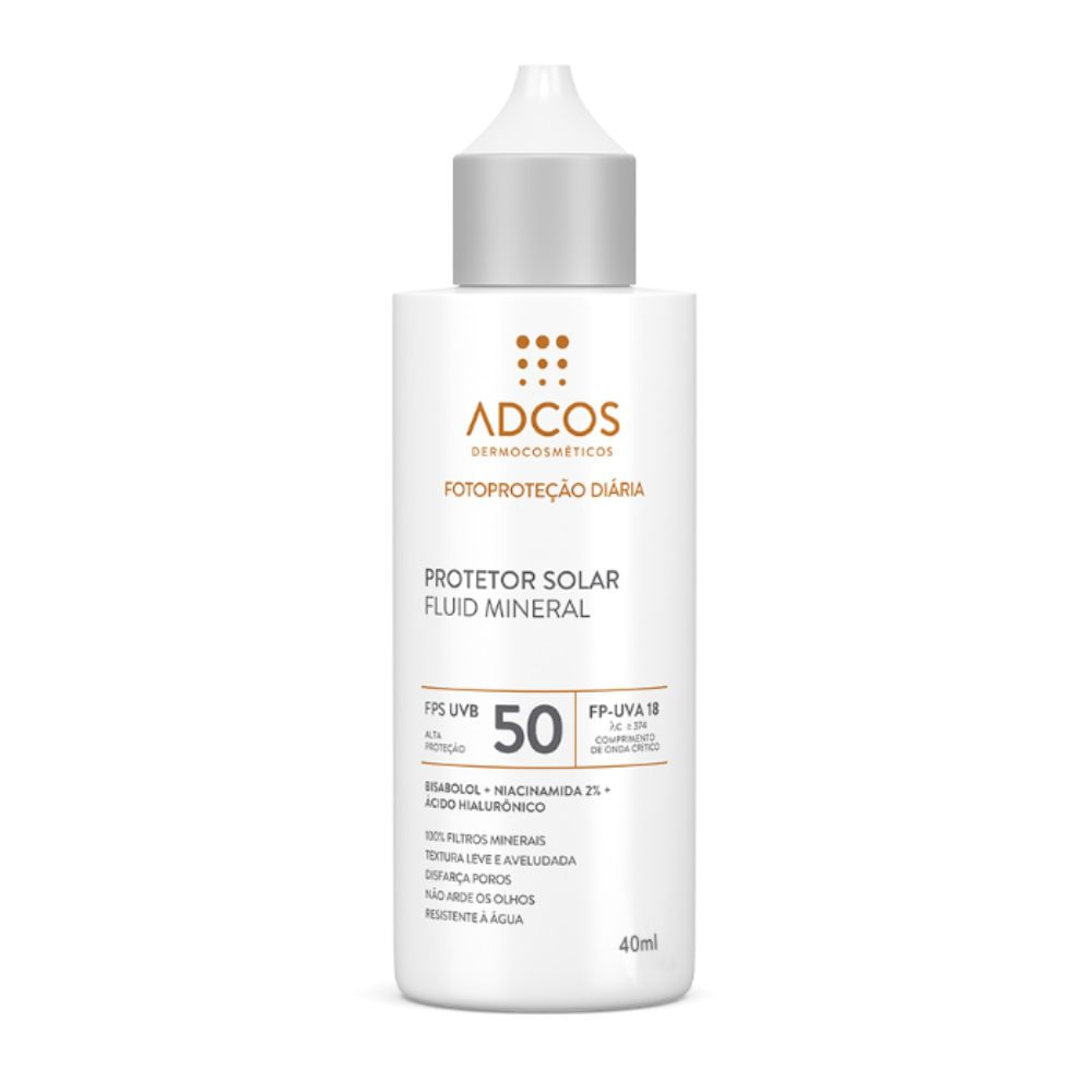 Protetor Solar Adcos FPS50 Fluid Mineral 40ml
