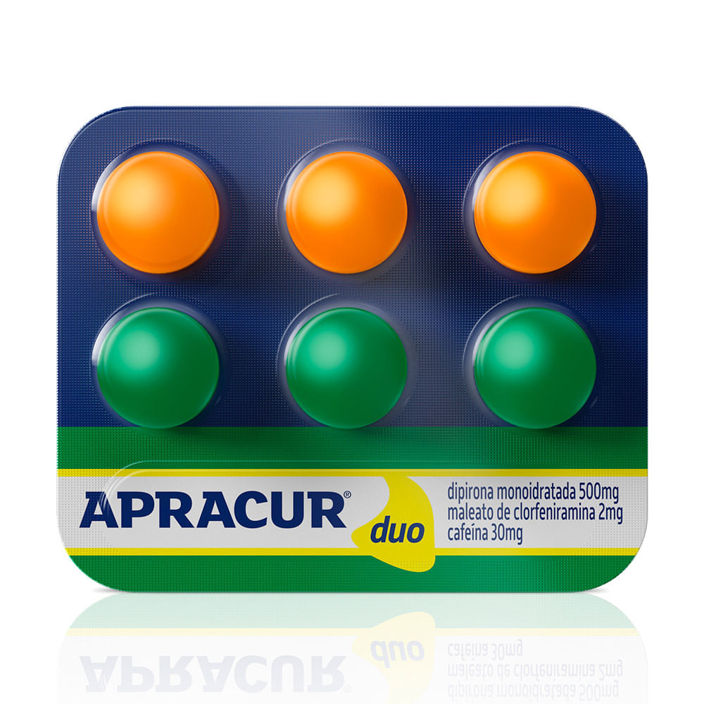 Apracur Duo com 6 Comprimidos Revestidos