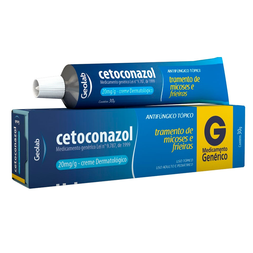Cetoconazol 20mg/g Geolab Genérico Creme Dermatológico com 30g