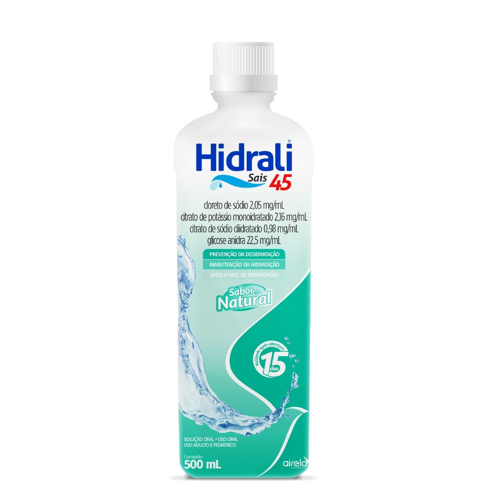 Hidrali Sais 45 Sabor Natural 500ml