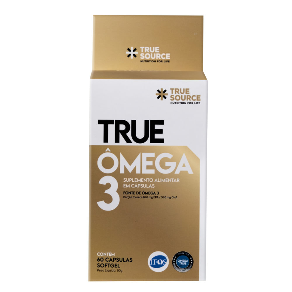 Ômega 3 True com 60 Cápsulas Softgel