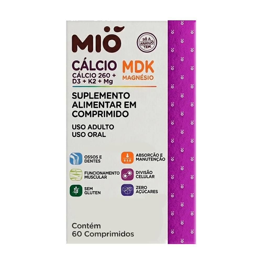 Cálcio MDK Mió com 60 Comprimidos