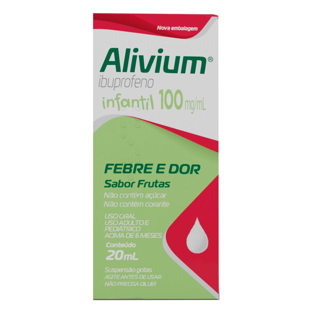 Alivium 100mg/ml Pediátrico Gotas com 20ml