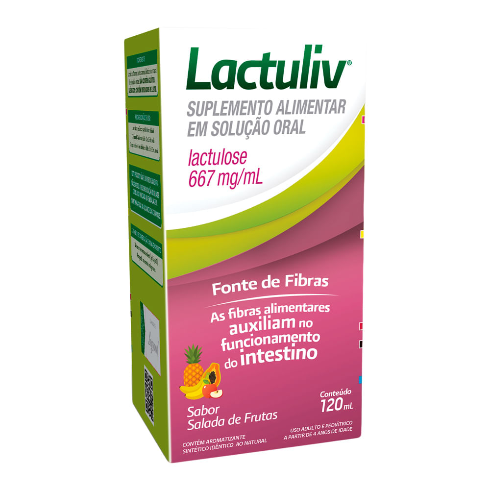 Lactuliv Xarope Sabor Salada de Frutas com 120ml