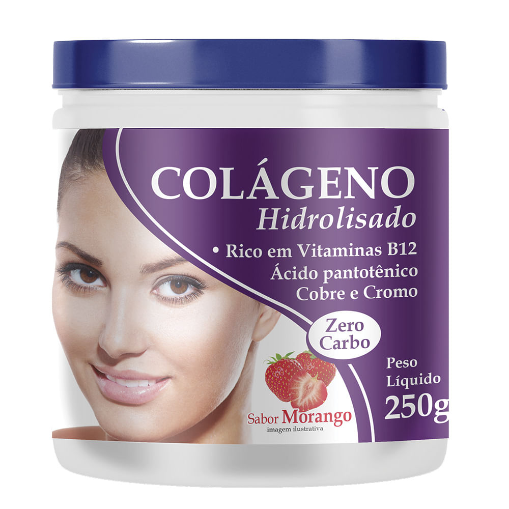 Colágeno Hidrolisado Health Labs Sabor Morango 250g