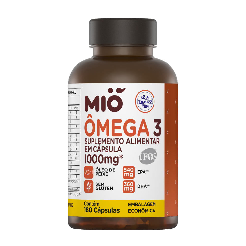 Ômega 3 1000mg Mió 180 Cápsulas