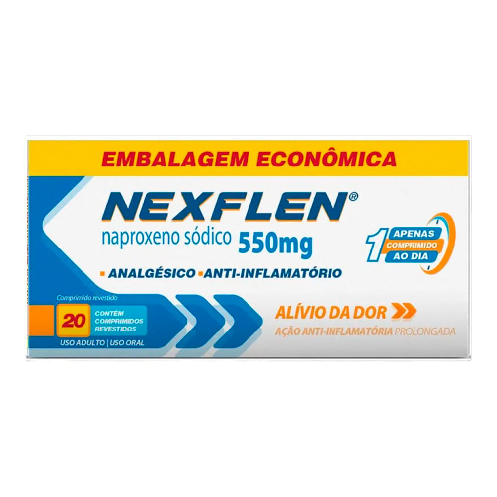 Nexflen 550mg com 20 Comprimidos Revestidos