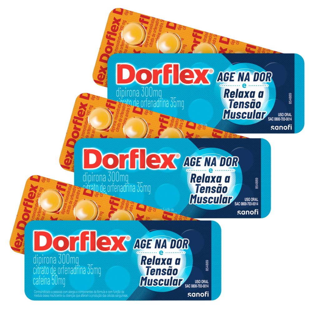 Kit 3 Analgésico Dorflex 10 Comprimidos
