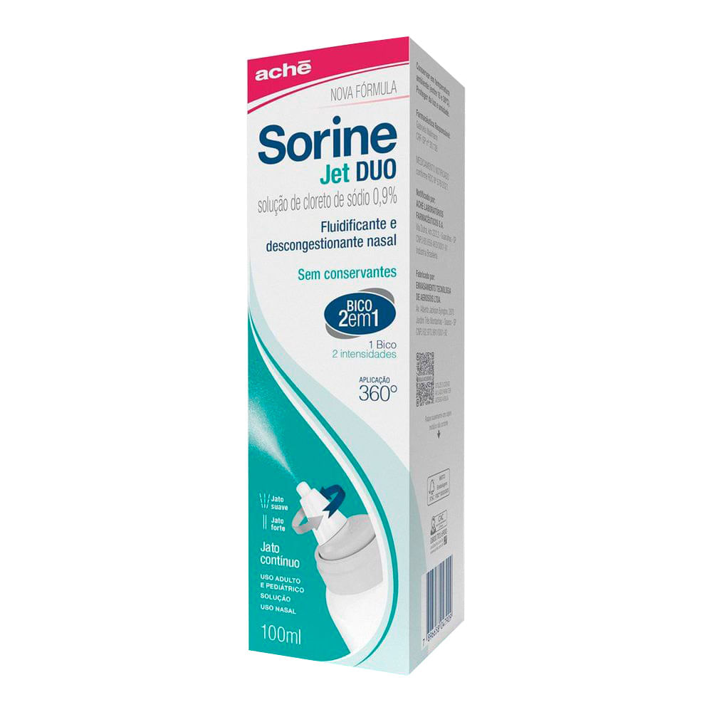 Sorine Jet Duo Descongestionante Nasal Spray 100ml