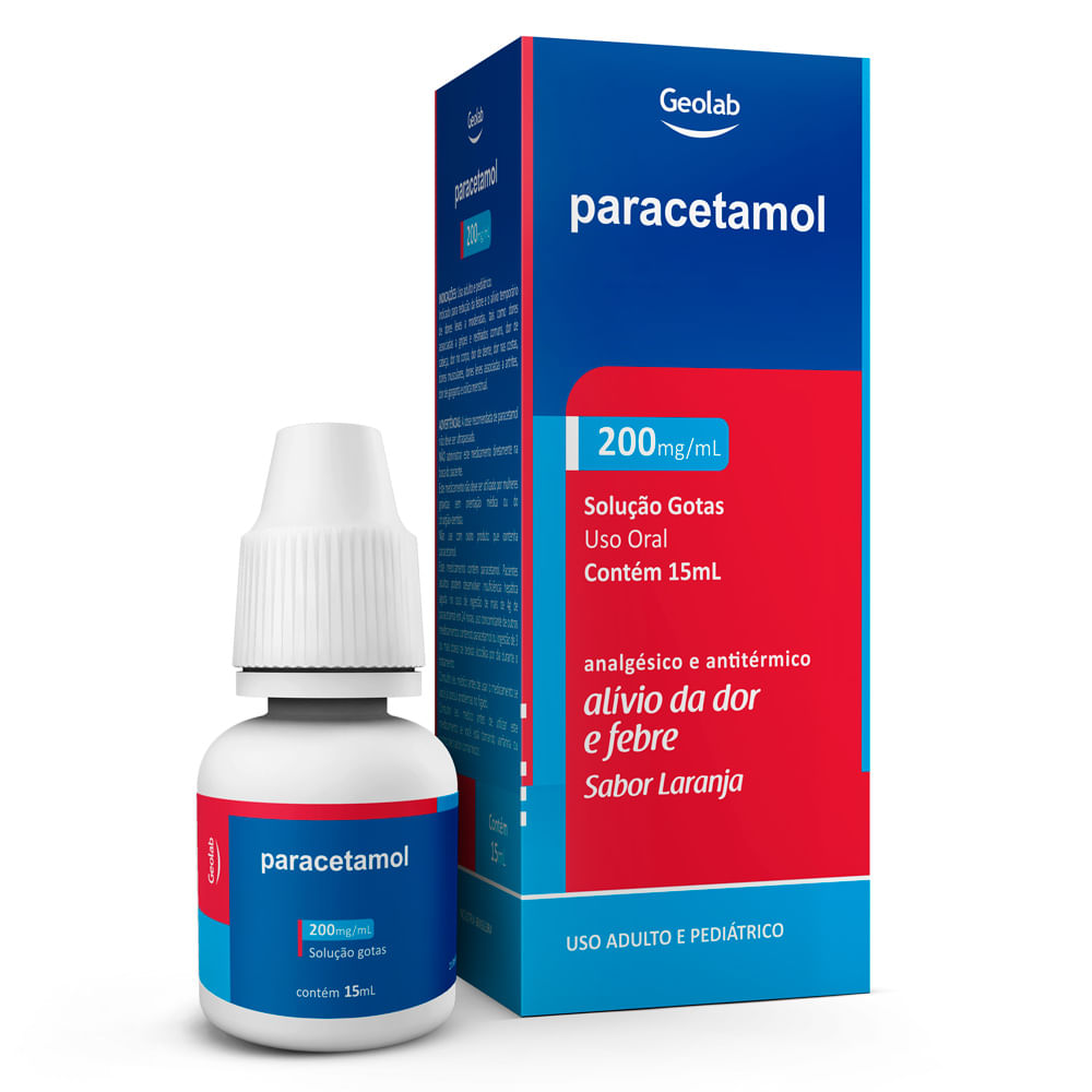 Paracetamol 200mg/ml Gotas com 15ml