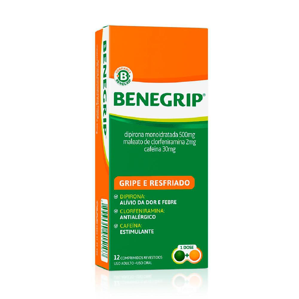 Benegrip com 12 Comprimidos
