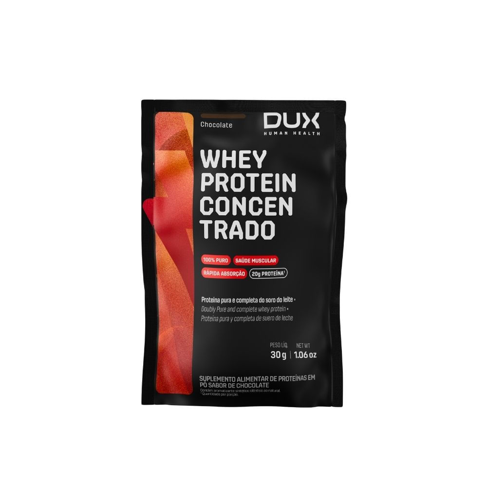 Whey Protein Concentrado Dux Chocolate Sachê 30g
