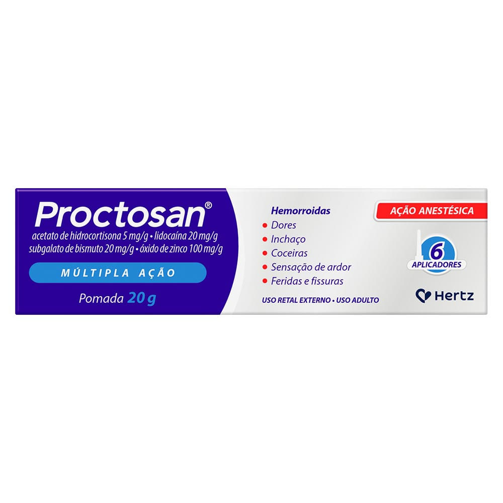 Proctosan Pomada 20g com 6 Aplicadores