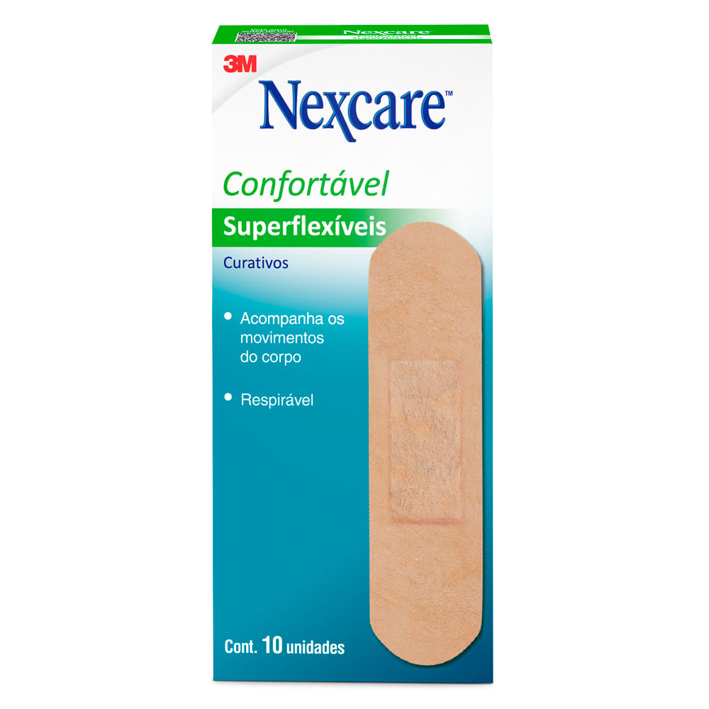 Curativo Nexcare Superflexível com 10 Unidades