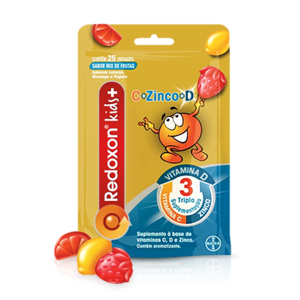 Redoxon Kids+ Vitamina C, D e Zinco com 25 gomas