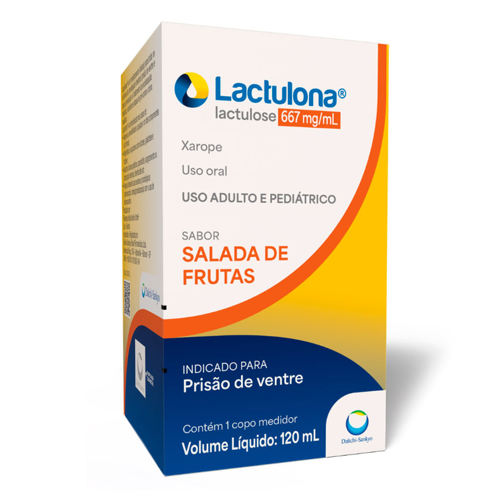Lactulona Xarope Sabor Salada de Frutas com 120ml